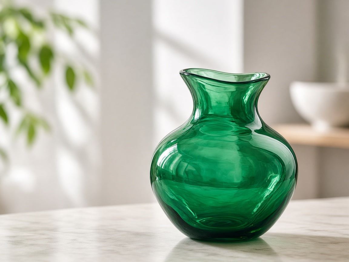 Hand-Blown Colour Glass Vase