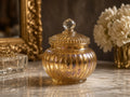 Antique-Lustre Glass Jar